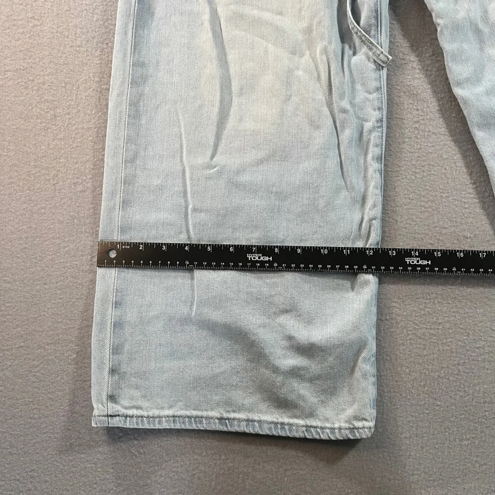 Levis Premium XL Straight tie waist Wide Leg Light Wash jeans W30 L29 A8701-0008